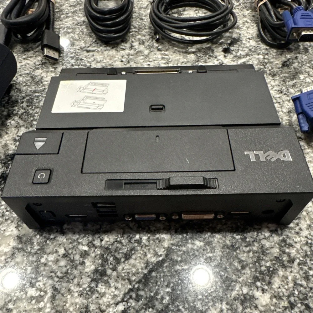 Dell Latitude E‎ Port Docking Station Model PRO3X with AC Adapter And HDMI Cord